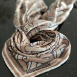 روسری پاییزه مجلسی مارکcoco chanel اعلاء دست دوز اورجینال