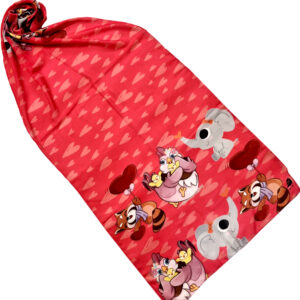 شال دخترانه فانتزی قلبی شاهدختkids-shawl516
